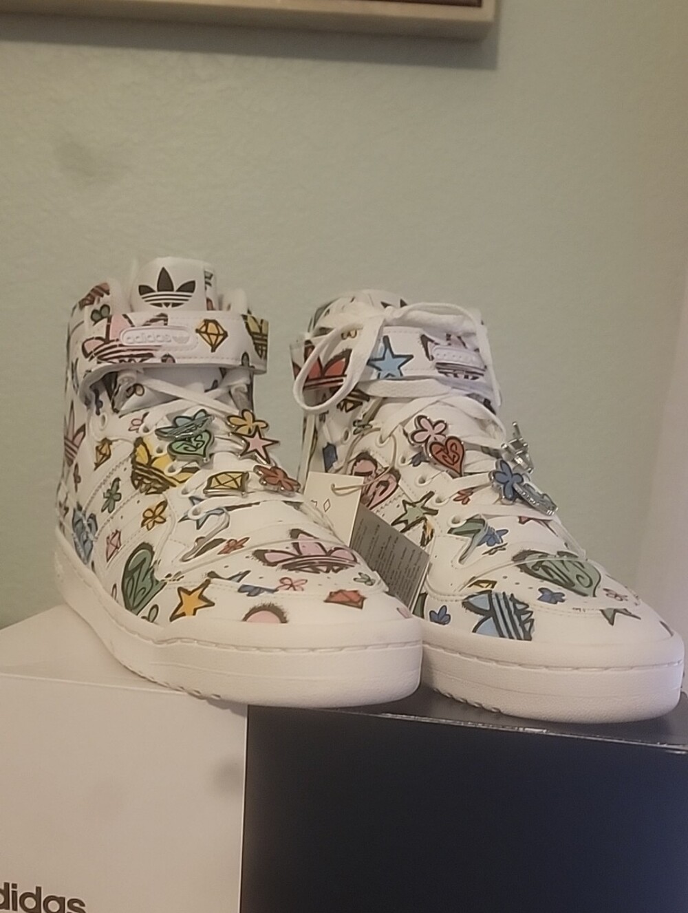 adidas Jeremy Scott Forum 84 HI Mono HQ1128 Casual Sneaker